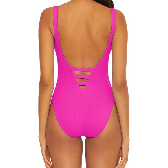 NWT Becca Swim Plunge Back One Piece Swimsuit (SZ M) - Picture 5 of 5